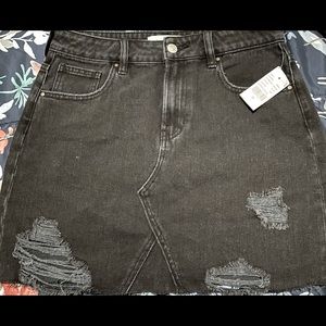 Black Jean skirt